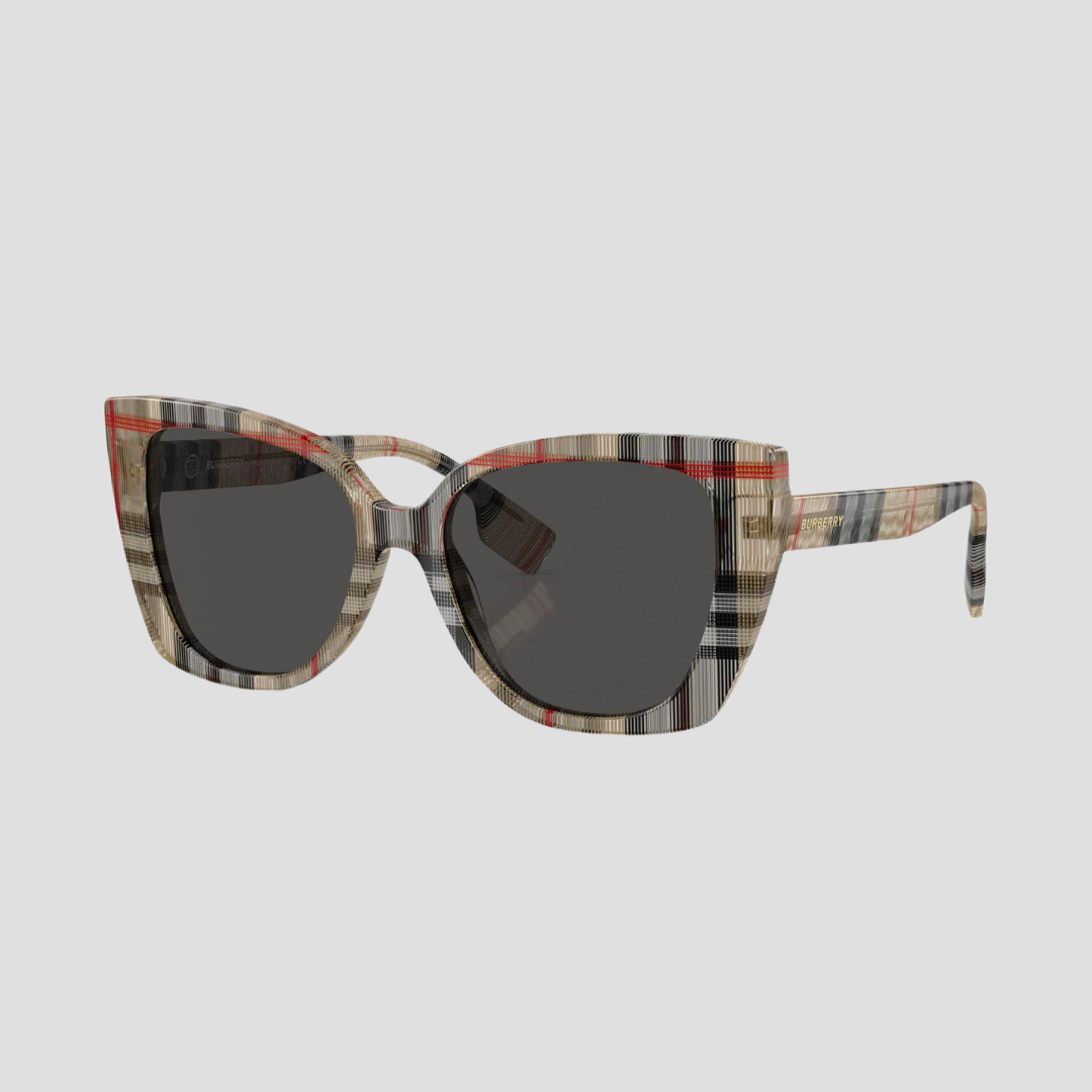 Burberry Dark Grey Meryl Cat-eye Frame Sunglasses