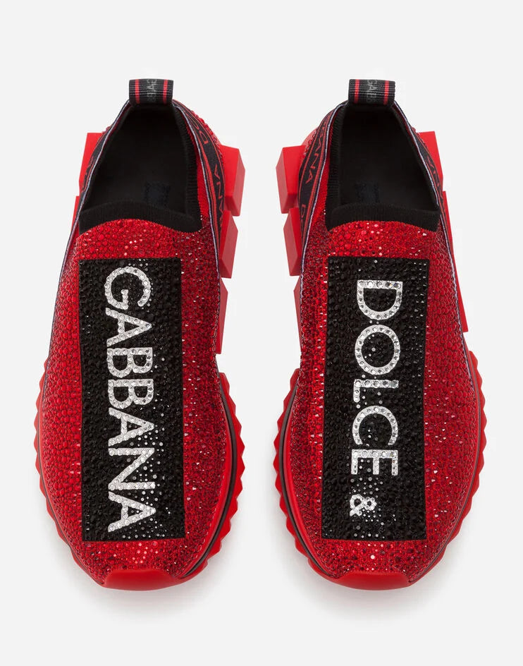 Dolce & Gabbana Sorrento Rhinestone-Embellished Sneakers