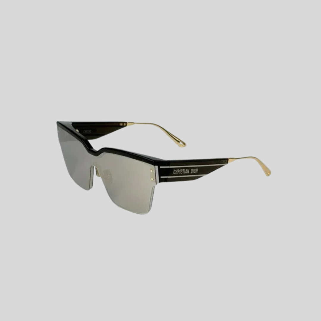 Christian Dior Black Smoke Mirrored Sunglasses