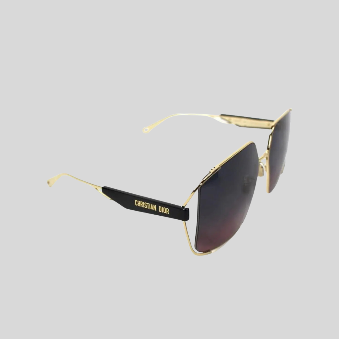 Christian Dior Gold Archi Oversized Sunglasses