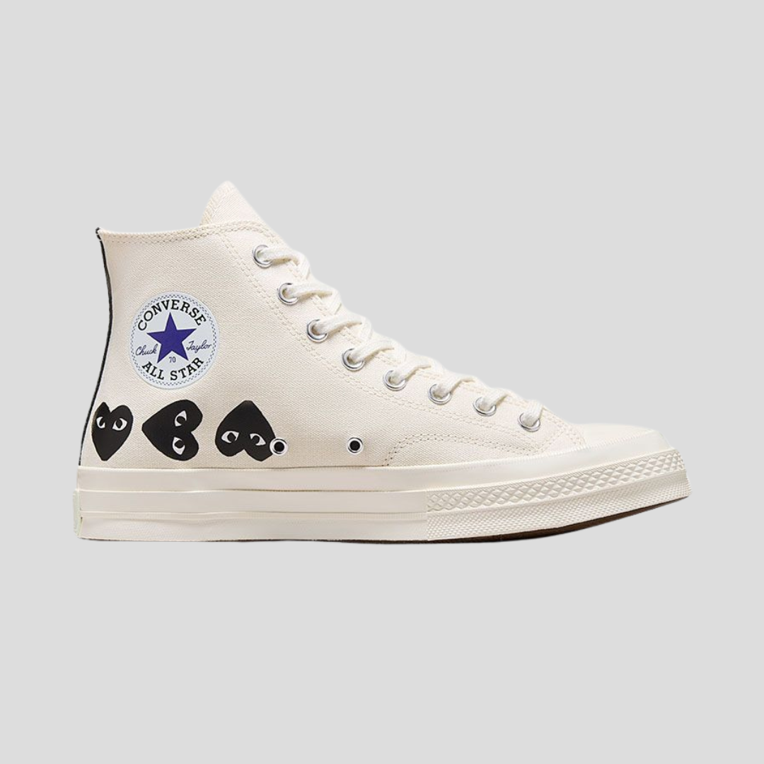 Comme Des Garçons Play x Converse Chuck Cream Sneakers