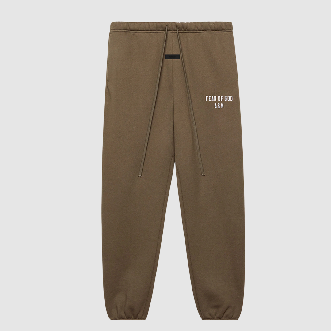 Essentials Fear of God Green Military Fleece Sweatpants