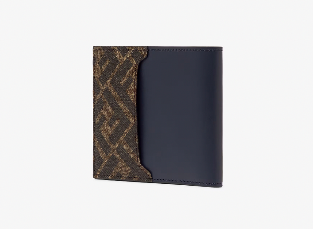 Fendi Blue Squared Bi-Fold Wallet