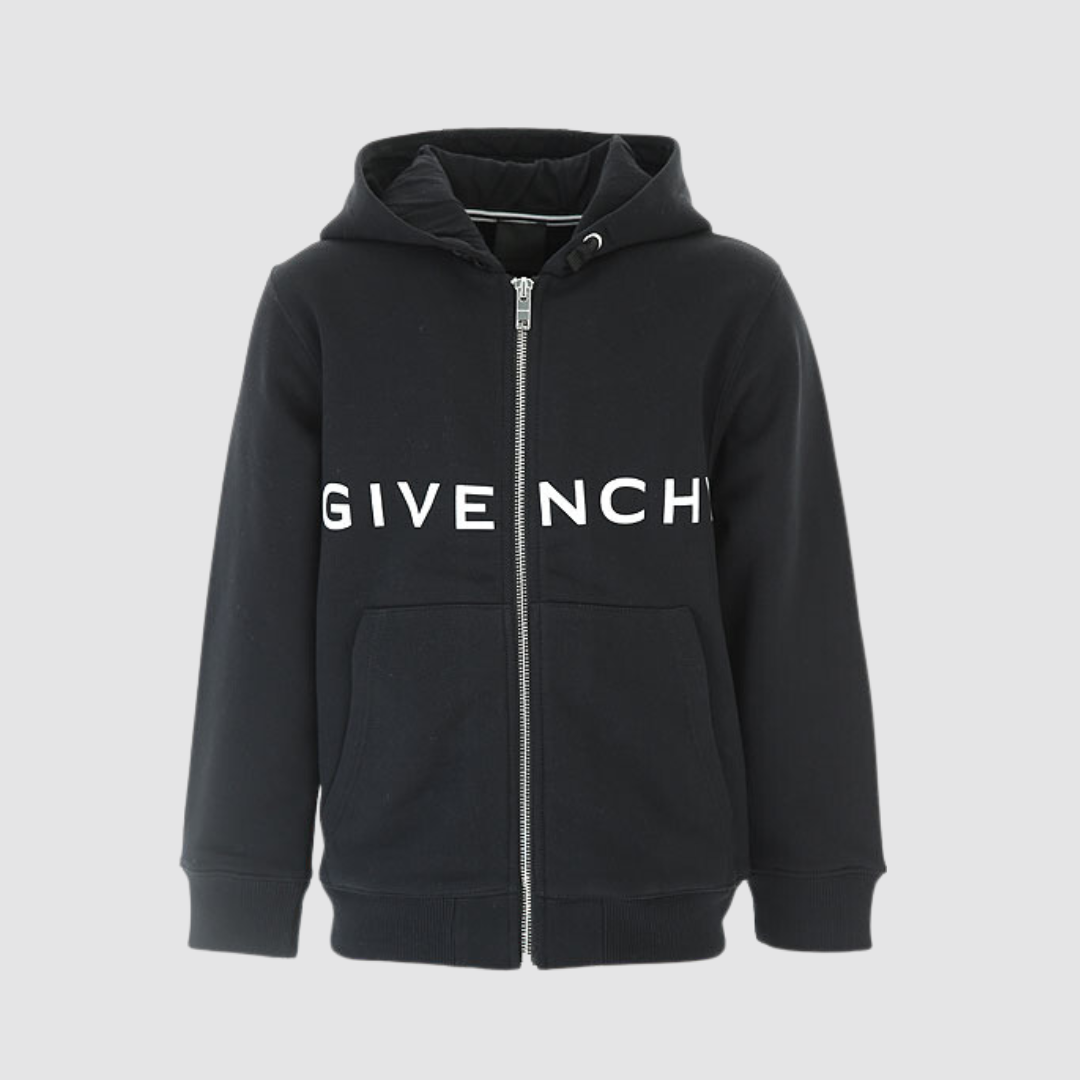 Givenchy Kids Black Hooded Top