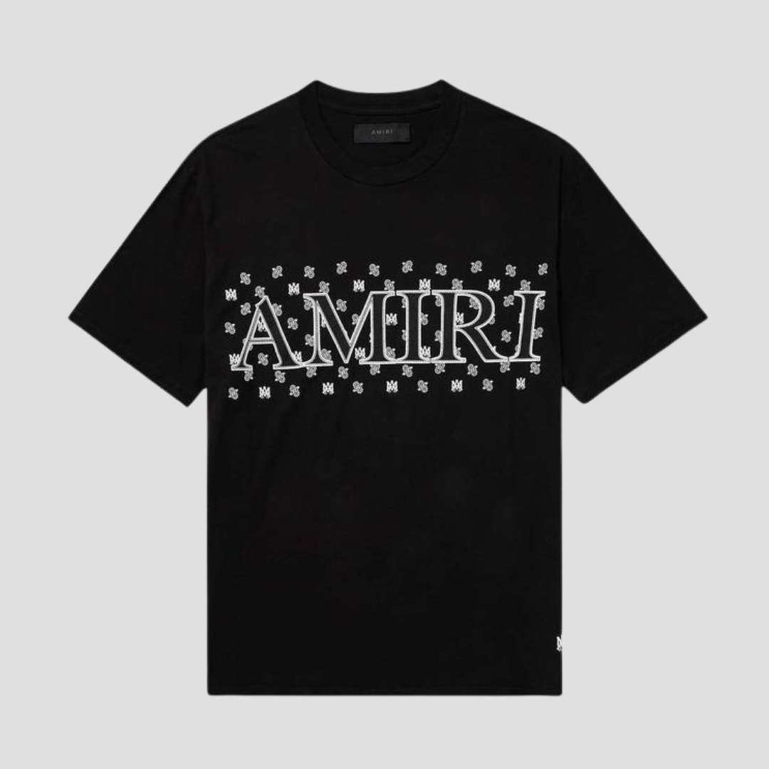 Amiri Black Paisley Print T-Shirt