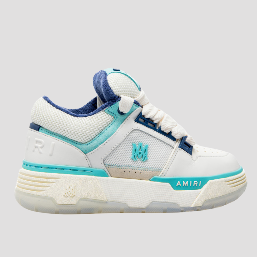 24AW new/AMIRI MA-1ロートップスニーカー Sneakers Blue Amiri Blue MA-1 Sneakers | ICETIME LUXE | Teal Amiris