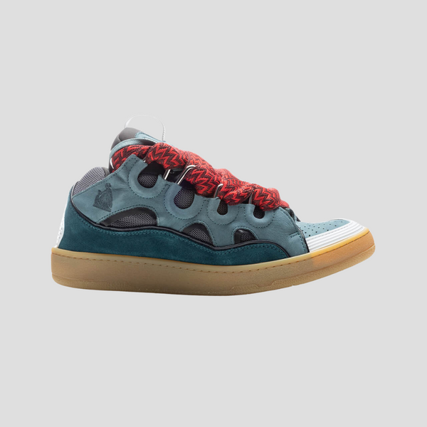 Lanvin Anthracite Curb Sneakers – ICETIME LUXE Lanvin Anthracite Curb Sneakers – ICETIME LUXE