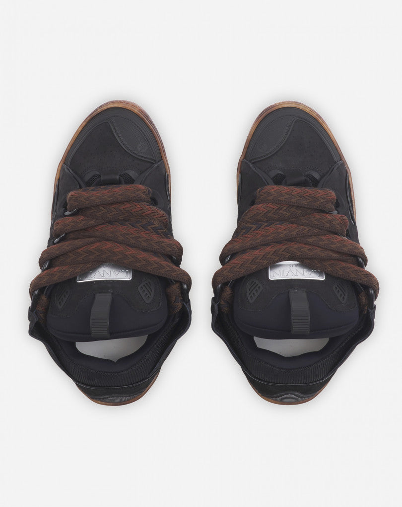 Lanvin Dark Brown Curb Sneakers – ICETIME LUXE