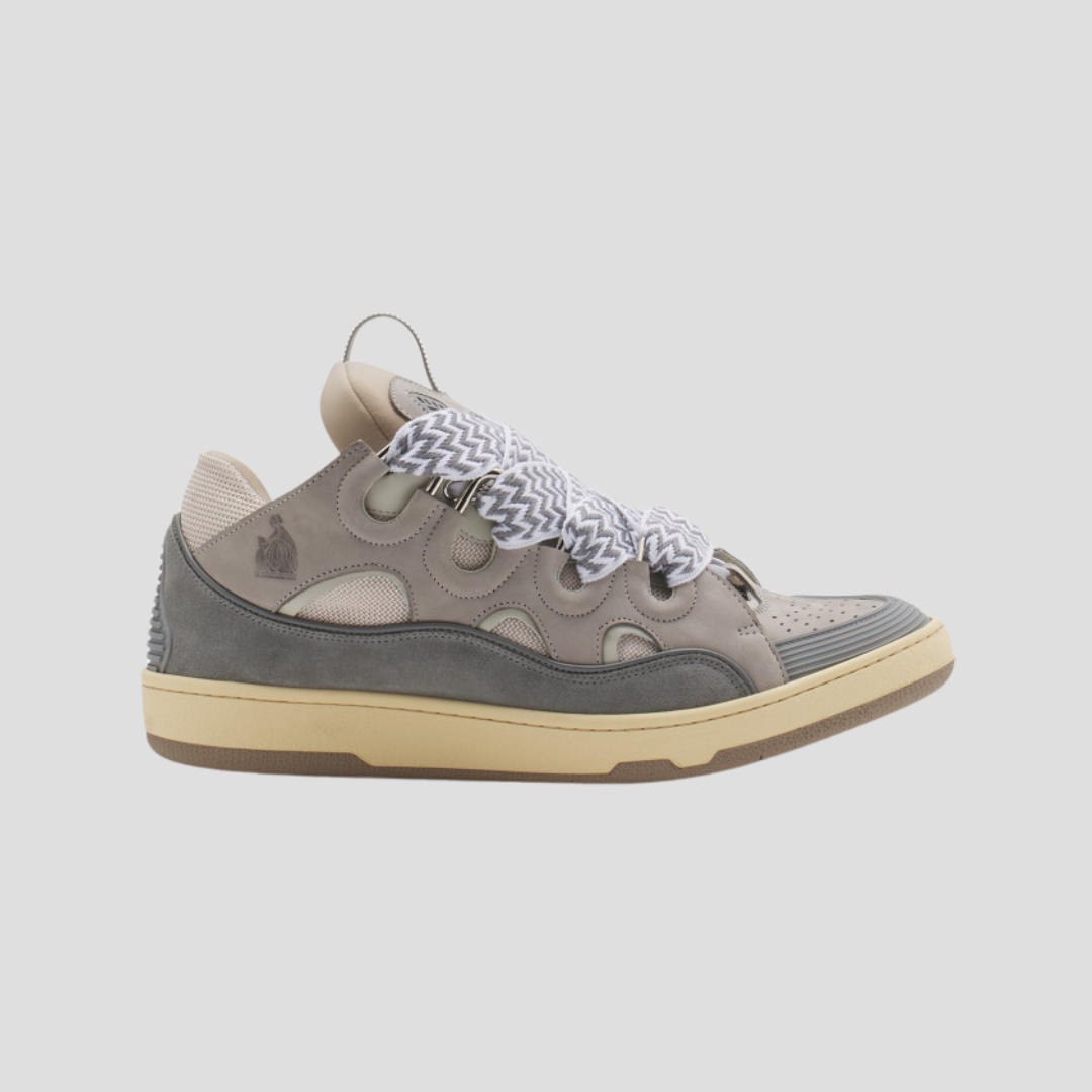 スニーカー LANVIN Grey Rubber Curb Sneakers Lanvin Grey Curb Sneakers – ICETIME LUXE