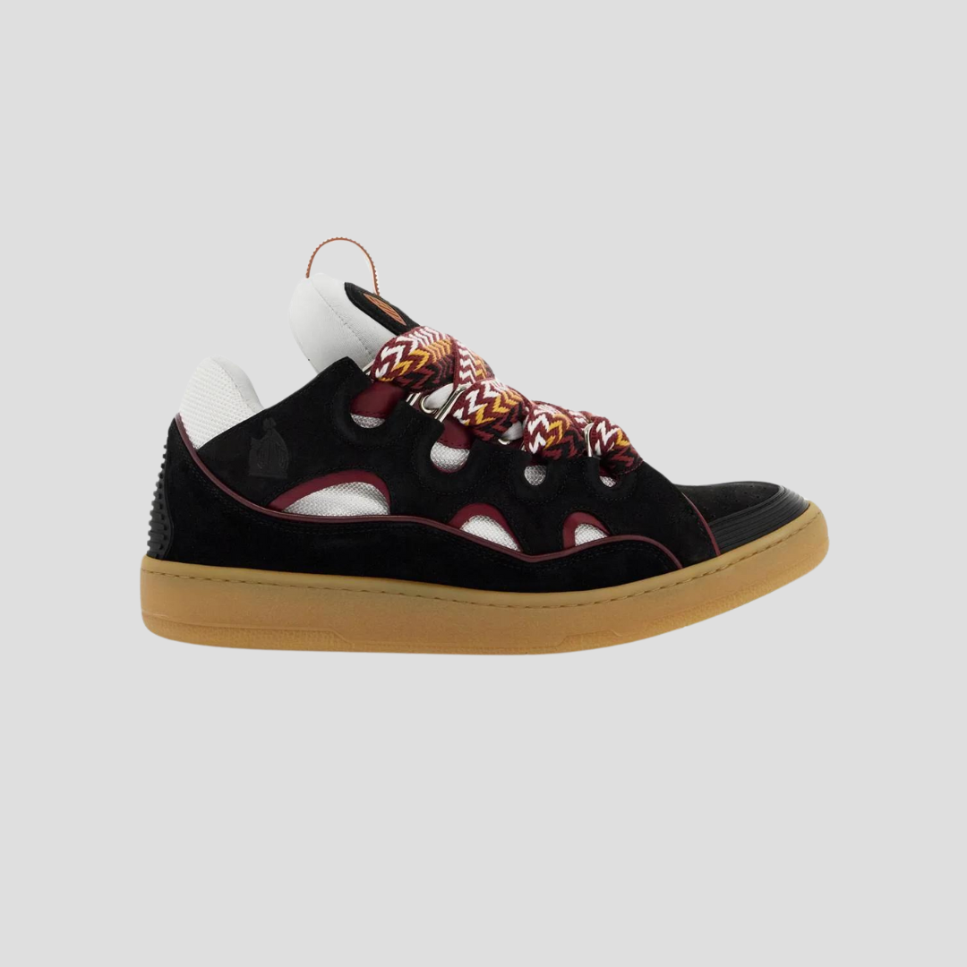 Lanvin Honey/Black Curb Sneakers – ICETIME LUXE Lanvin Honey/Black Curb Sneakers – ICETIME LUXE
