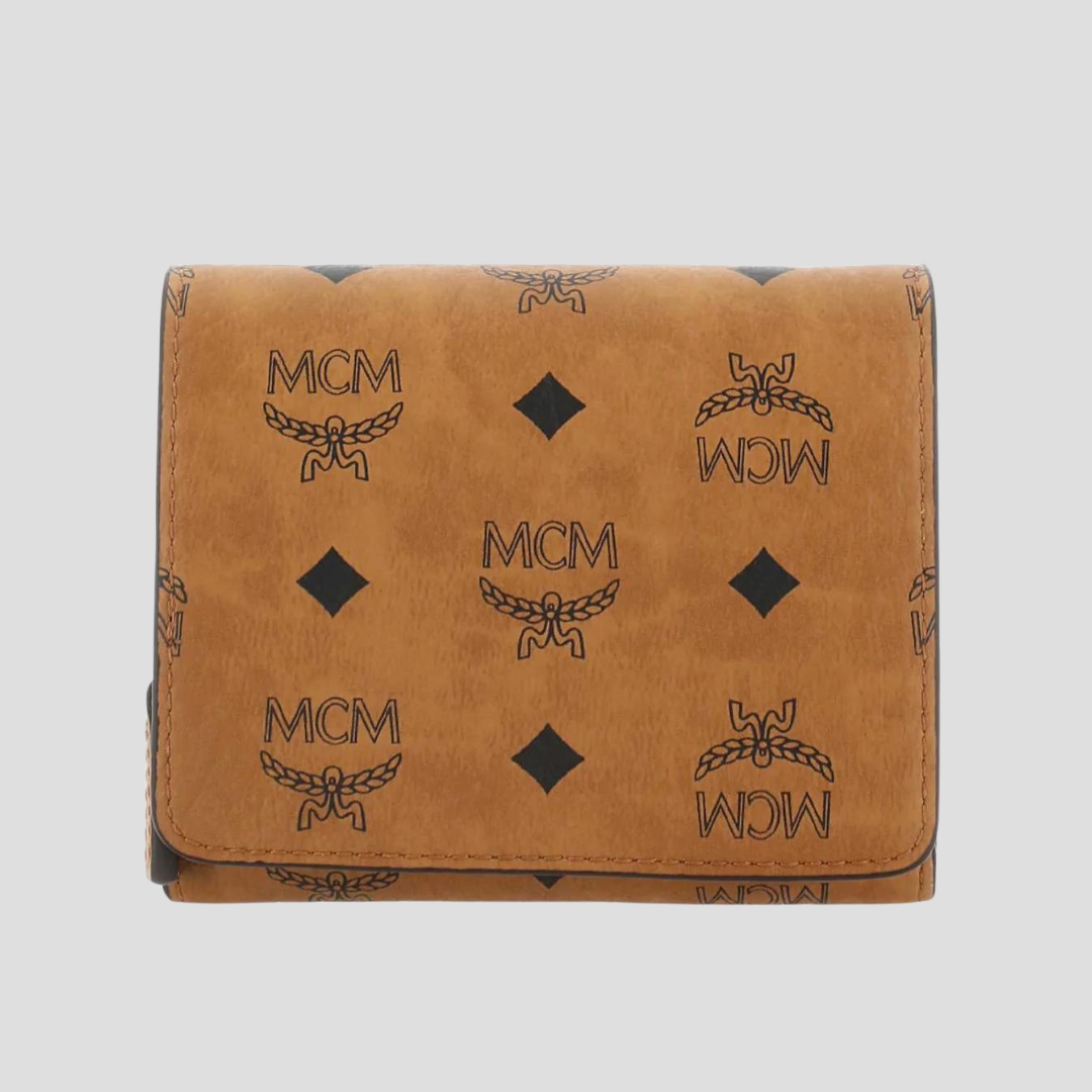 MCM Brown Printed Wallet