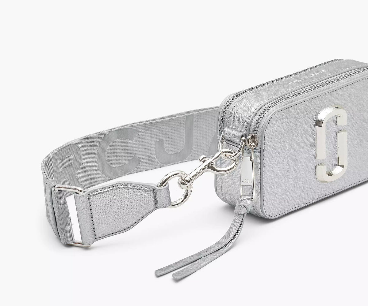 Marc Jacobs Silver Metallic DTM Snapshot Bag