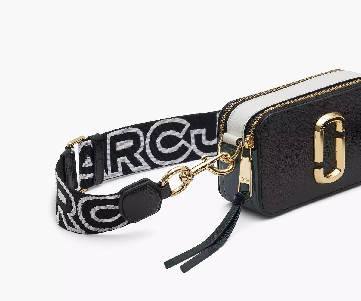 Marc Jacobs Black Multi Color Snapshot Bag