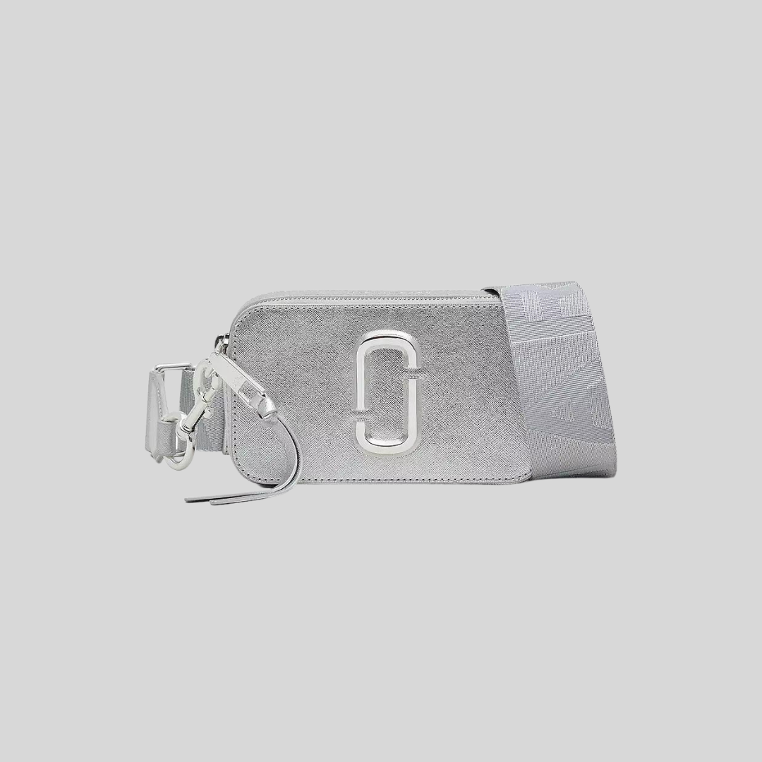 Marc Jacobs Silver Metallic DTM Snapshot Bag