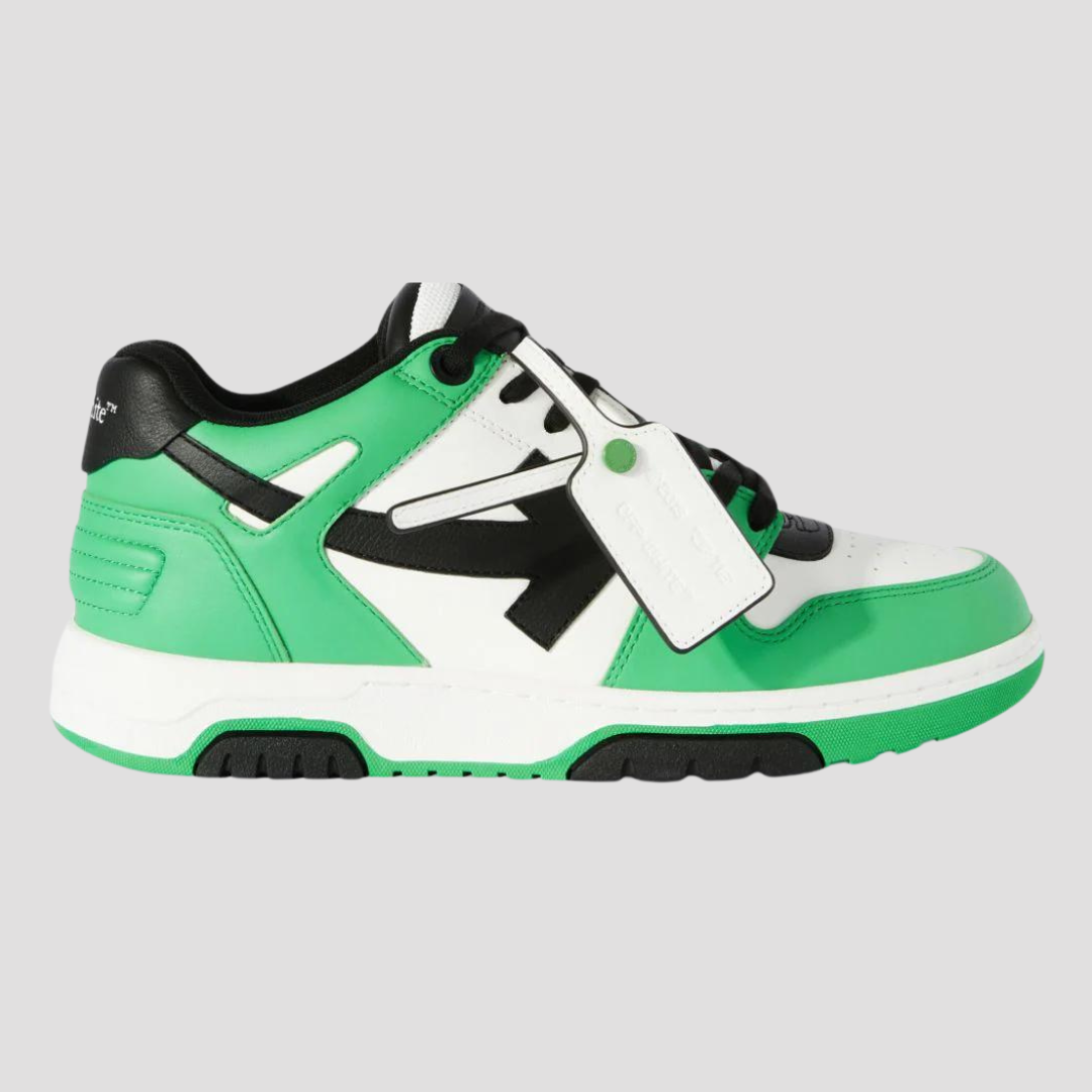 Off-White Green Out Of Office Leather Sneakers