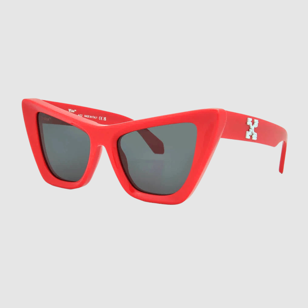 Off White Red Edvard Cat Eye Sunglasses