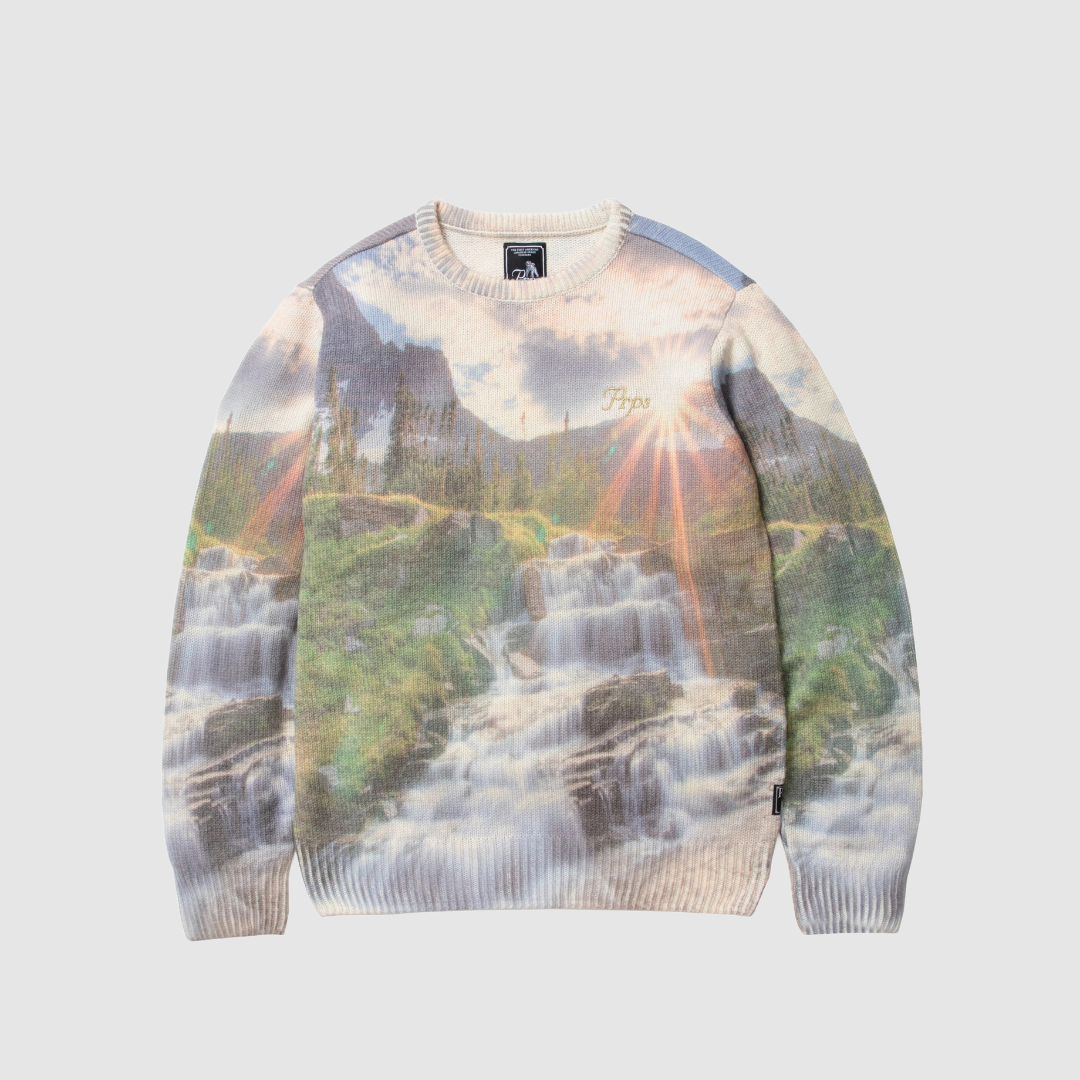 PRPS Multi Color Sugar Loaf Crewneck Sweater