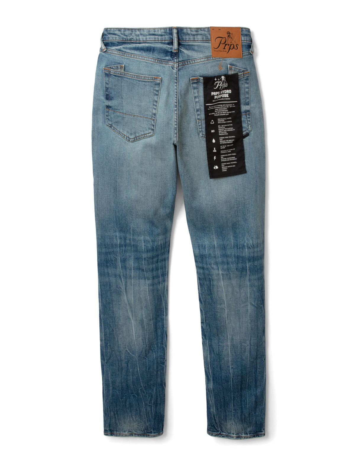 PRPS Light Indigo Le Sabre Stretch Jeans – ICETIME LUXE PRPS Light Indigo Le Sabre Stretch Jeans – ICETIME LUXE