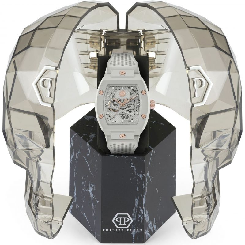 Philipp Plain White The Skeleton Eco-Ceramic Watch