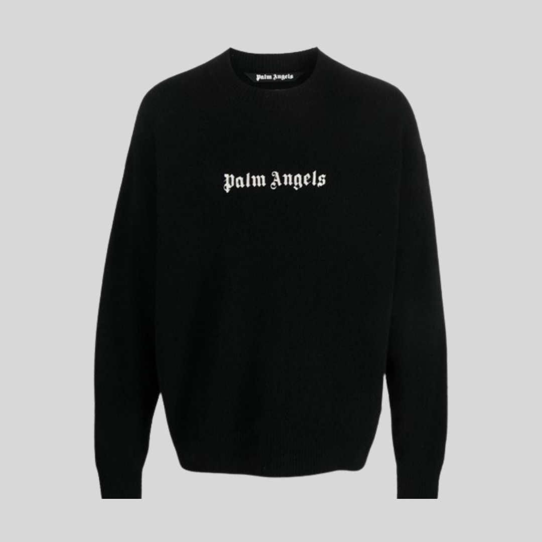 Palm Angels Black Classic Logo Sweater