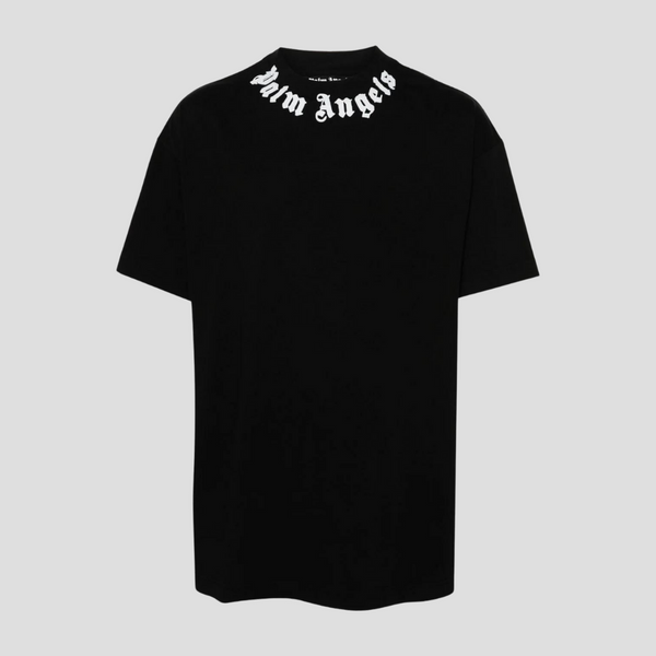 PalmAngelsBlackLogoNeckT-