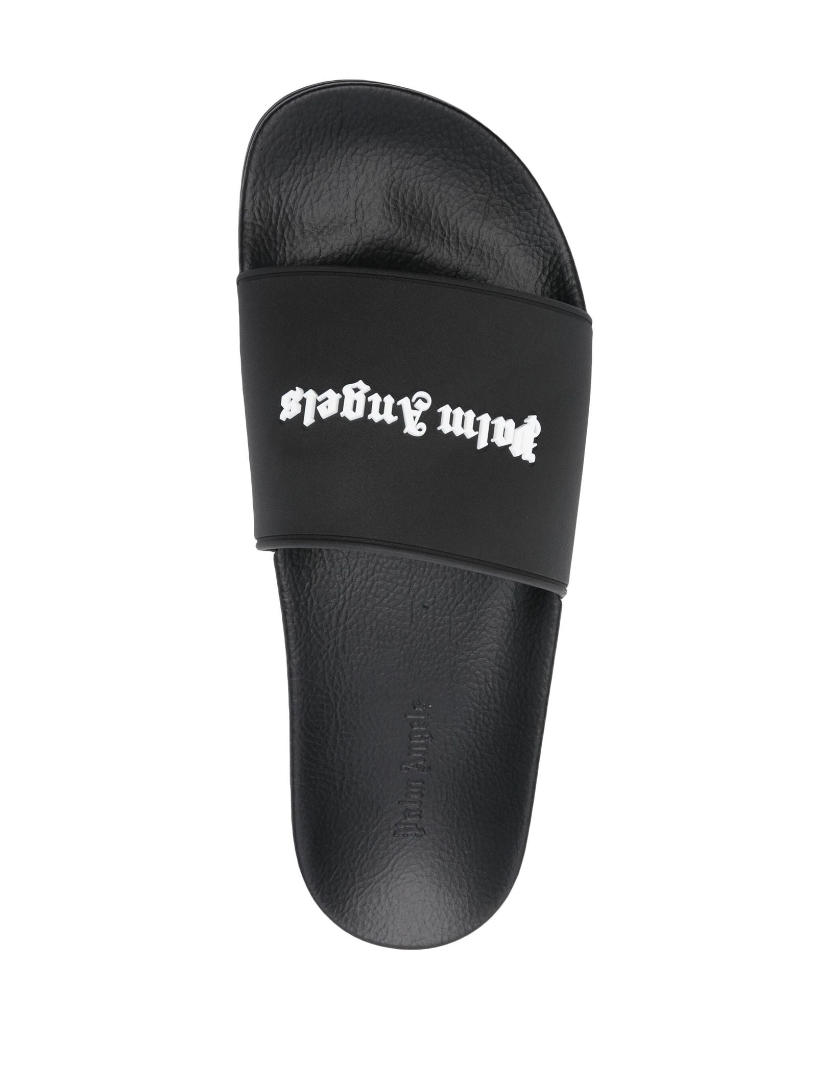 Palm Angels Black Polyurethane Slides – ICETIME LUXE