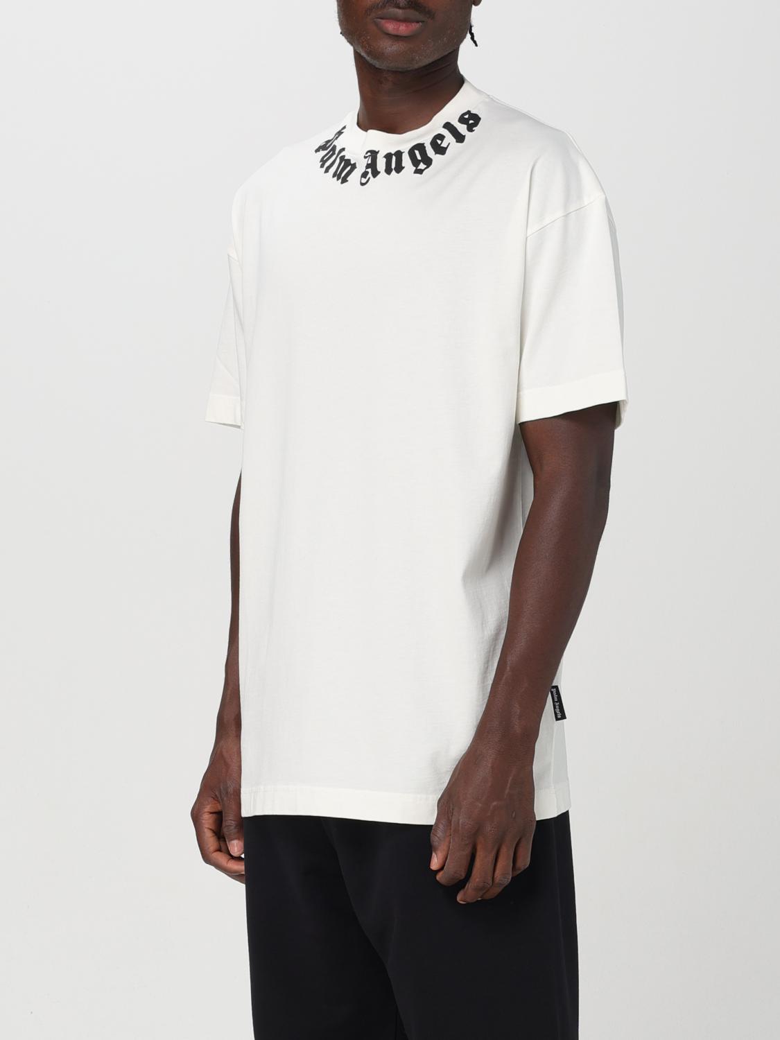 White Logo Neck T-Shirt