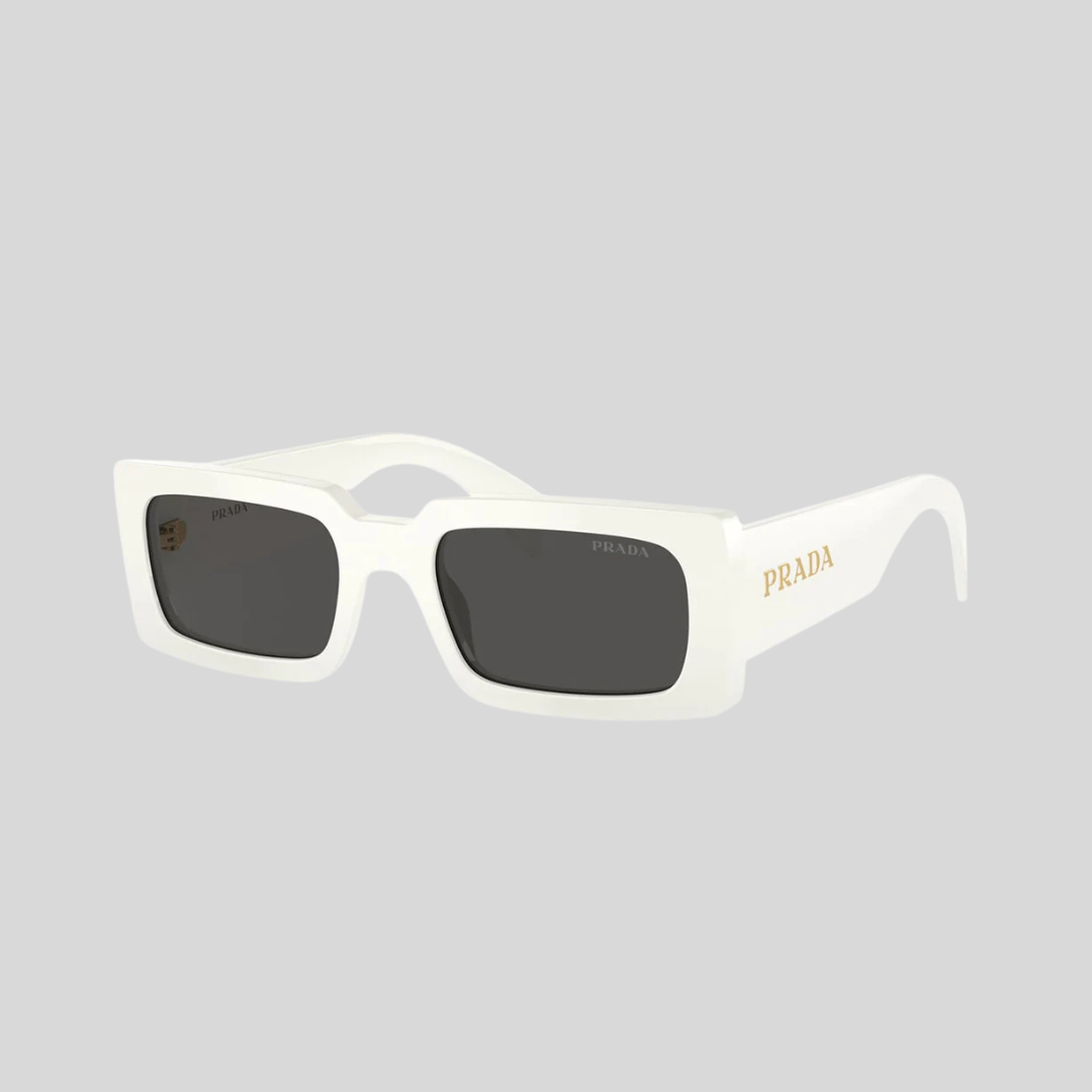 Prada SPR A07 White Sunglasses