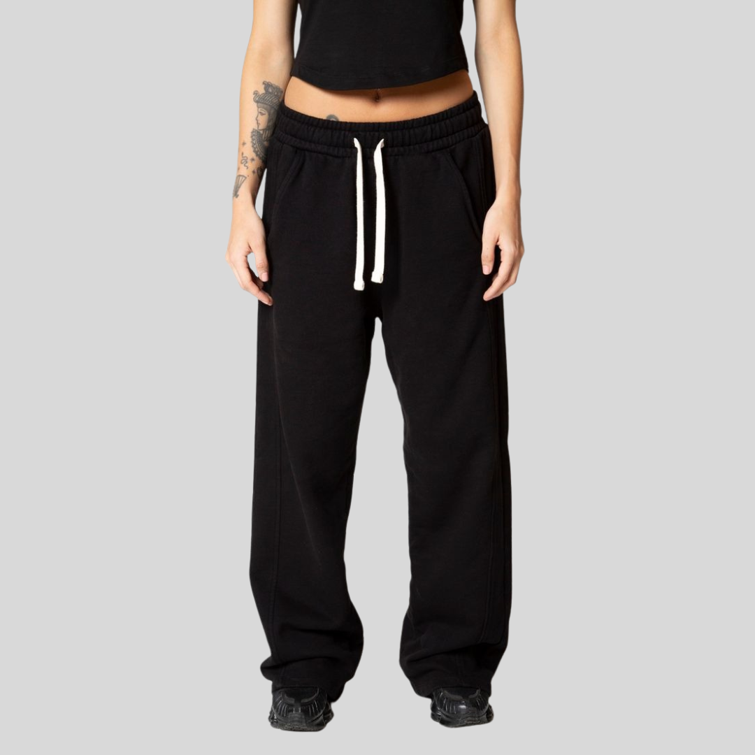 Pure Black Sweat Pants