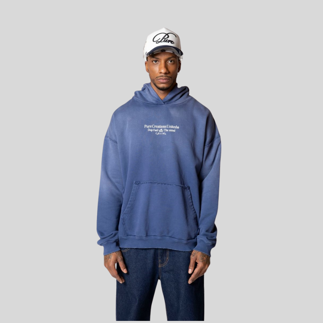 Pure Blue Hoodie Jacket