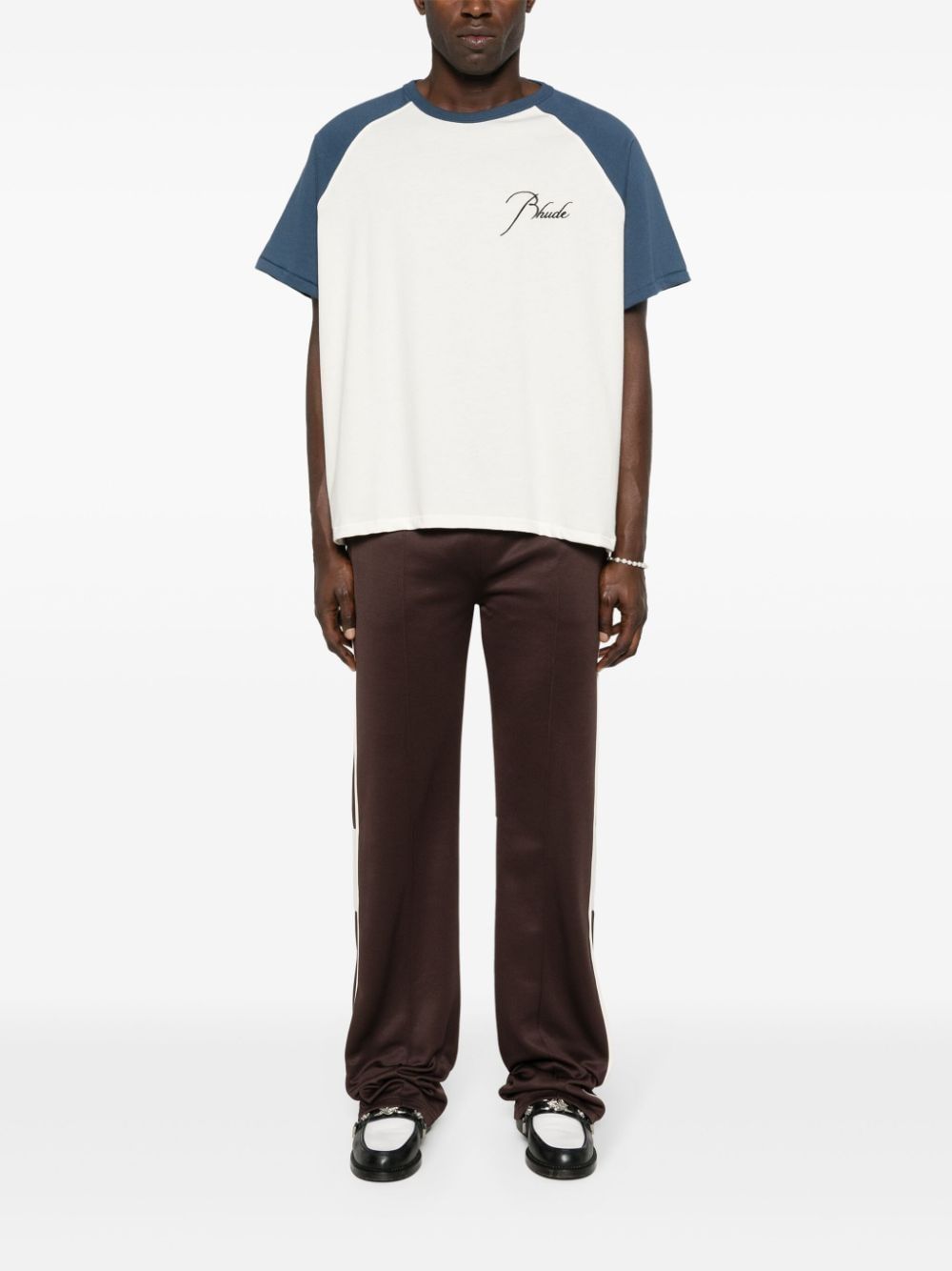 Rhude White/Midnight Blue T-Shirt – ICETIME LUXE