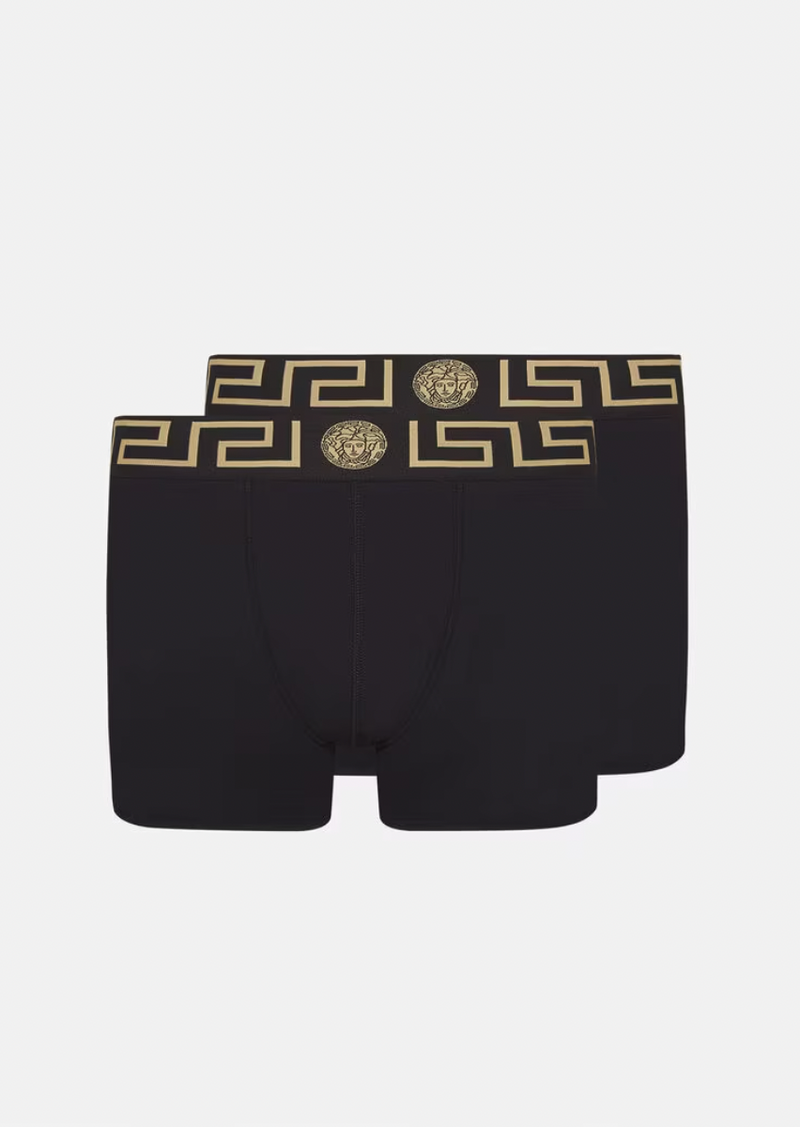 Versace Greca Border Long Trunks 2-Pack