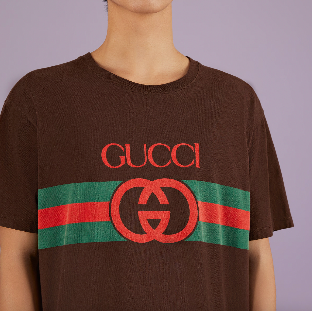 Gucci Brown Logo T-Shirt – ICETIME LUXE Gucci Brown Logo T-Shirt – ICETIME LUXE