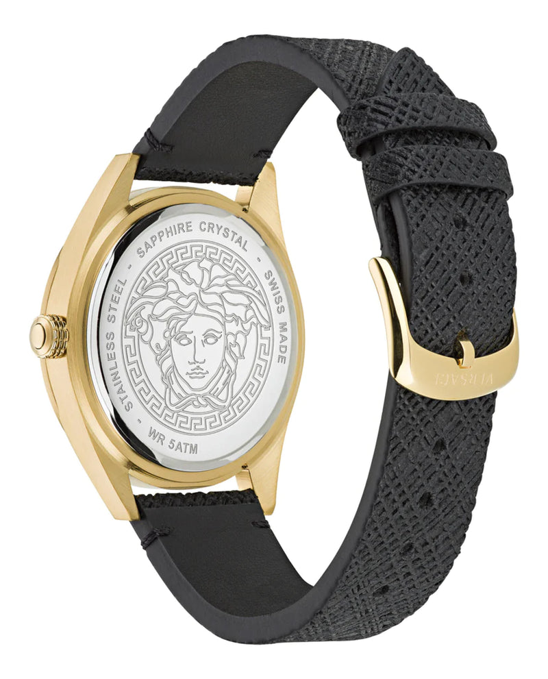 Versace V-Code Leather Watch