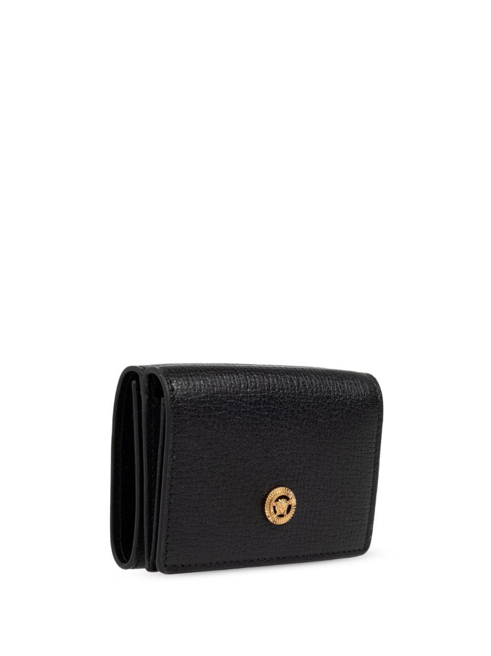 Versace Black Tri-fold Wallet