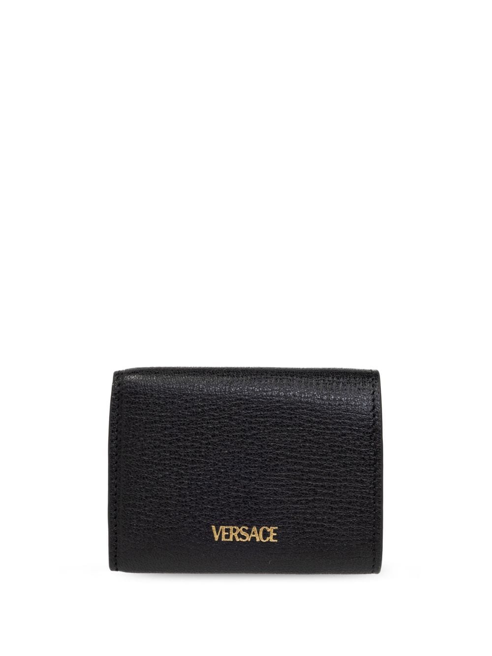 Versace Black Tri-fold Wallet