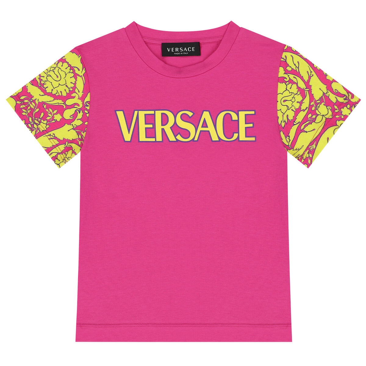 Versace Kids Pink Logo T-Shirt