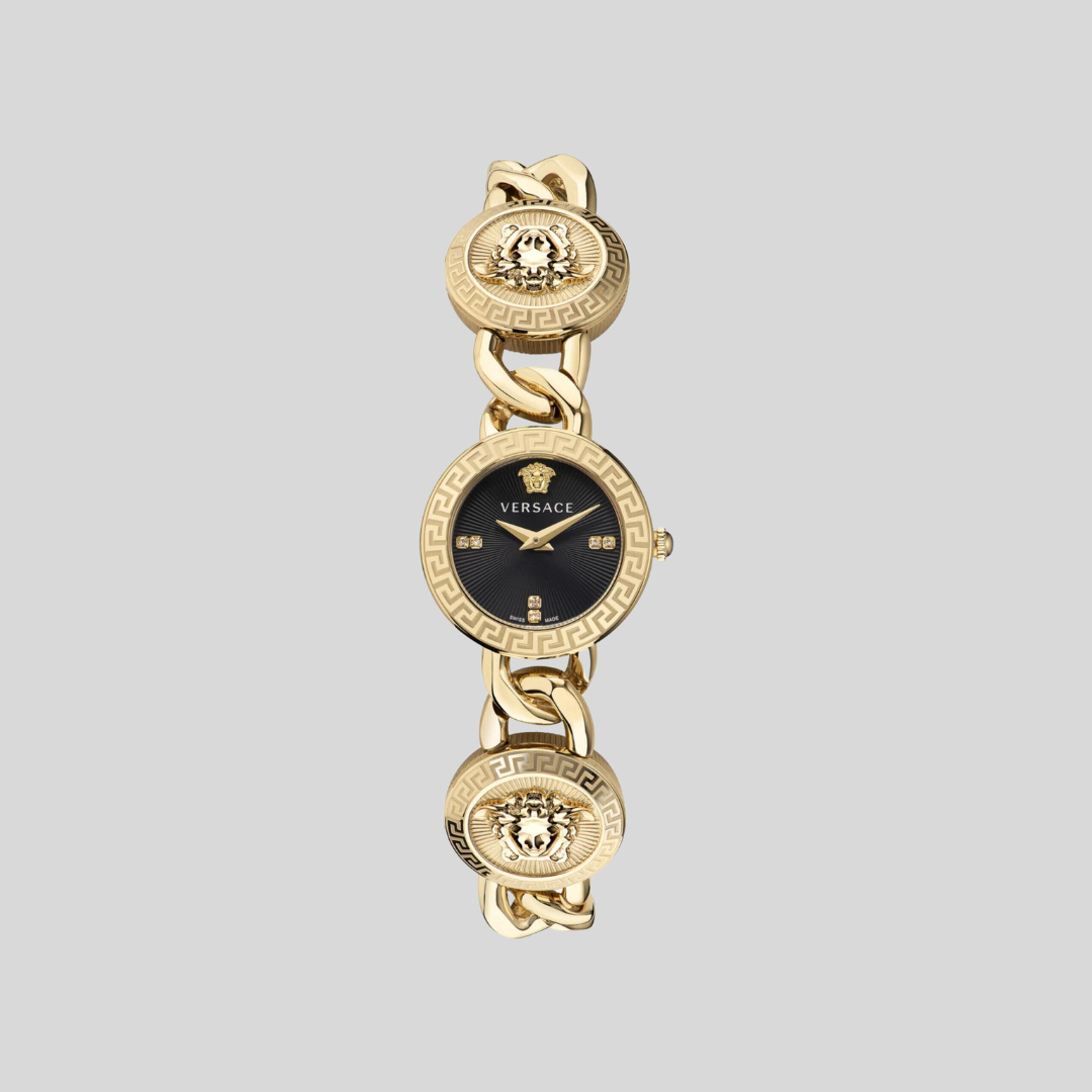 Versace Gold Stud Icon Diamond Watch