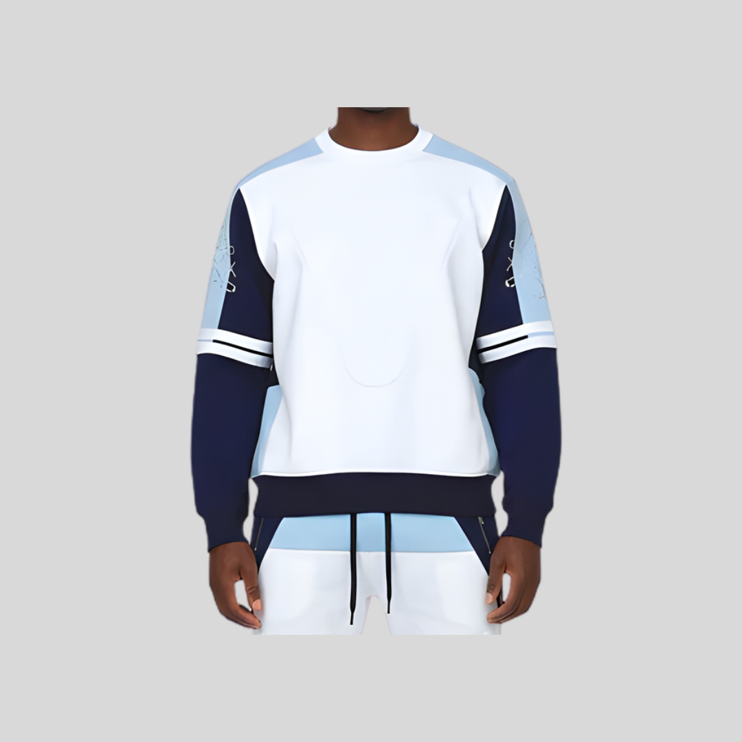 Vie+Riche Navy Heart Crew Neck Sweatshirt