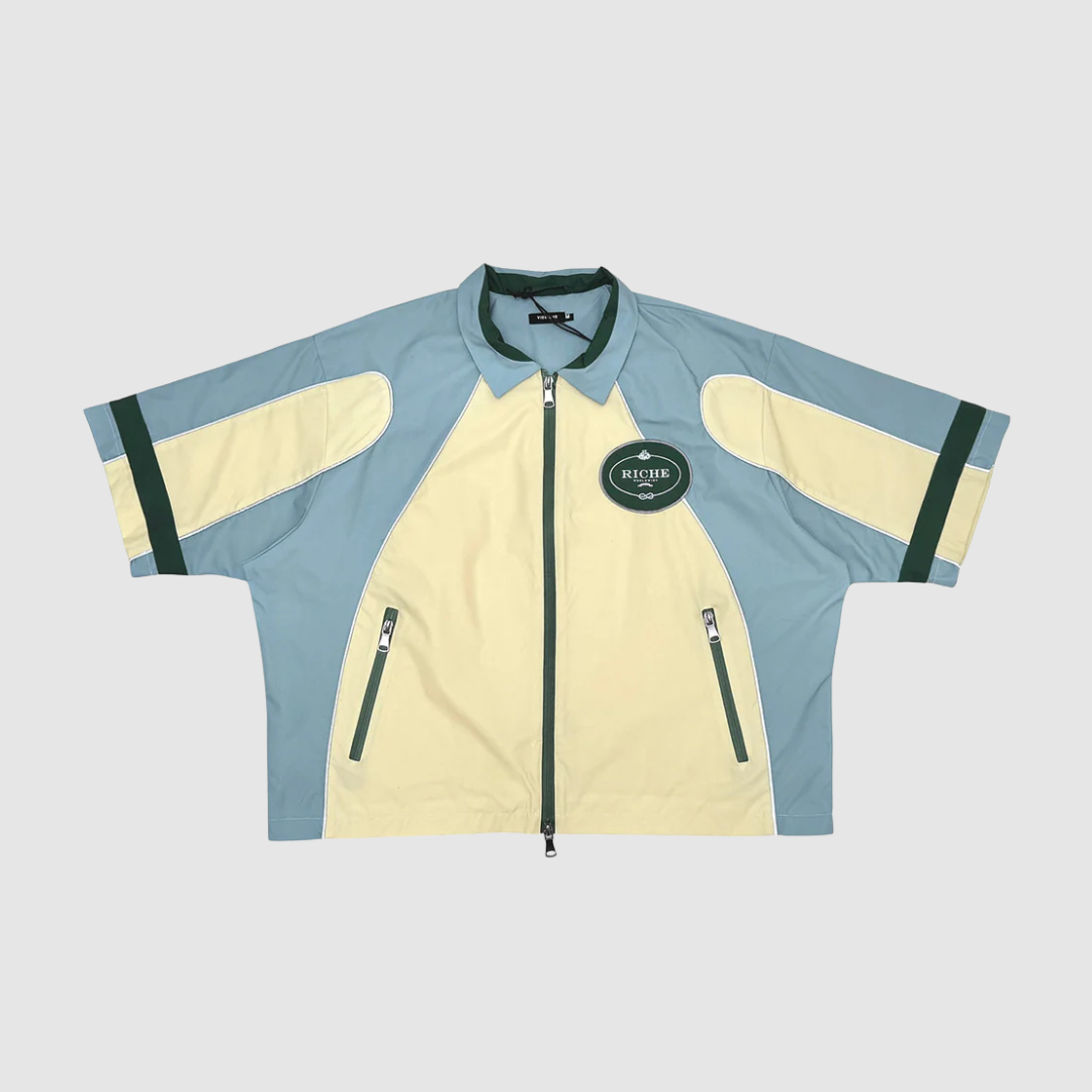 Vie+Riche Paris Beige Nylon Biker Shirt