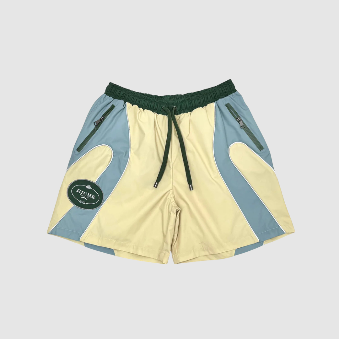 Vie+Riche Paris Beige Nylon Biker Shorts