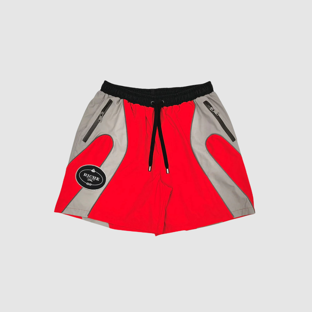 Vie+Riche Paris Red Nylon Biker Shorts