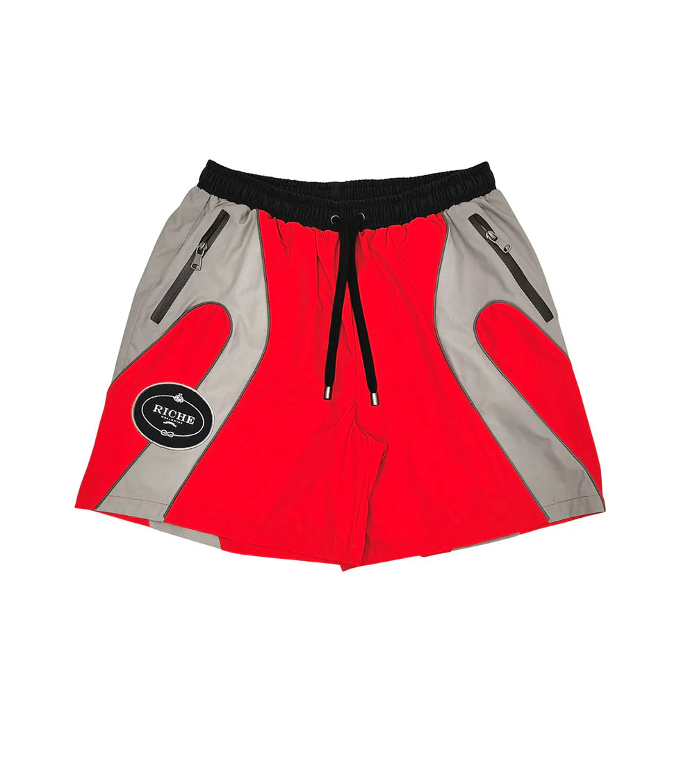 Vie+Riche Paris Red Nylon Biker Shorts