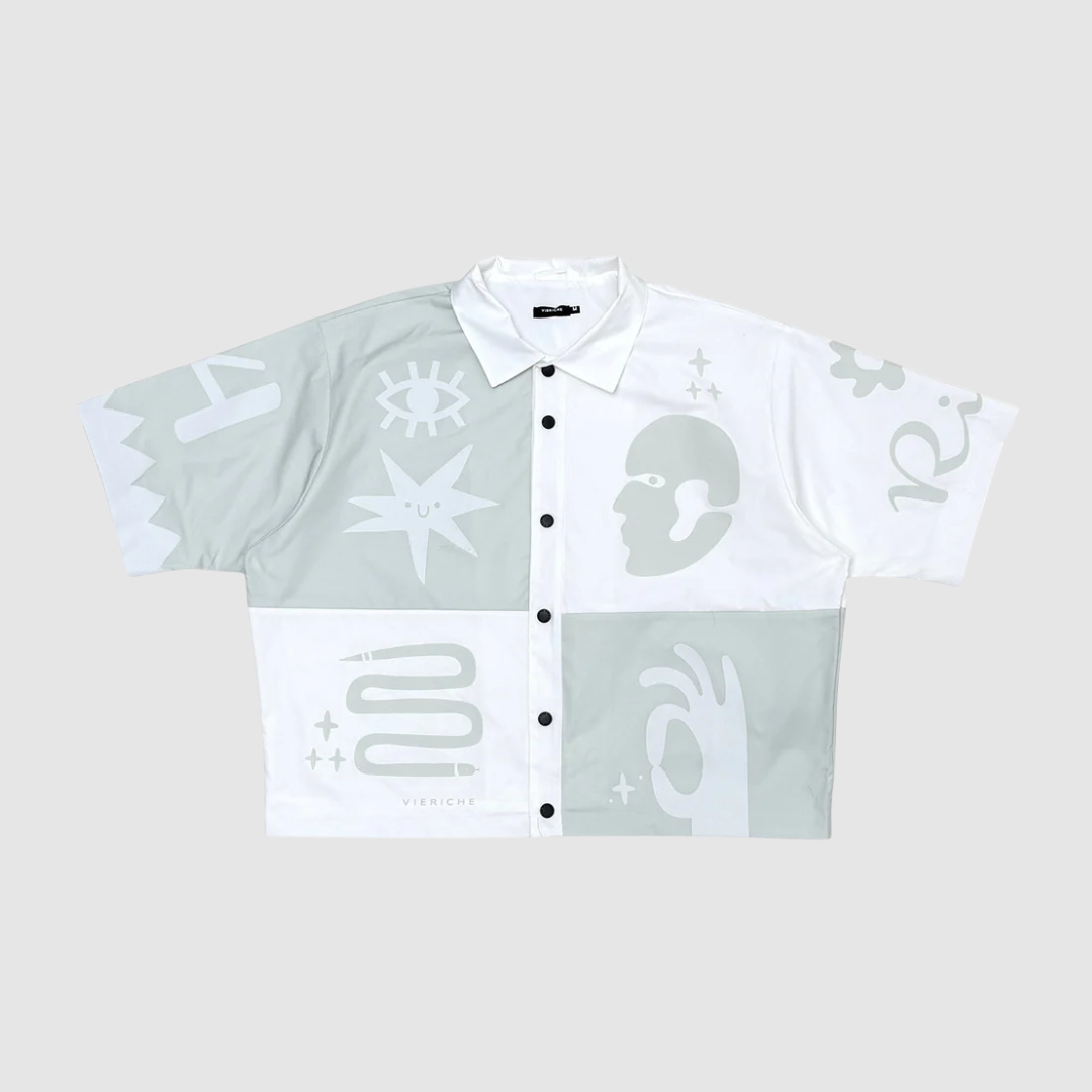 Vie+Riche Paris White Tribal Shirt