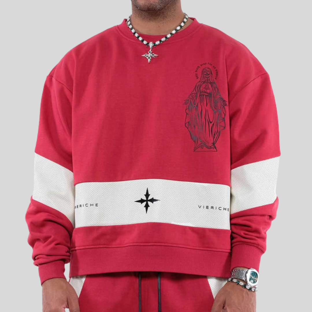 Vie+Riche Red Holy Death Sweatshirt