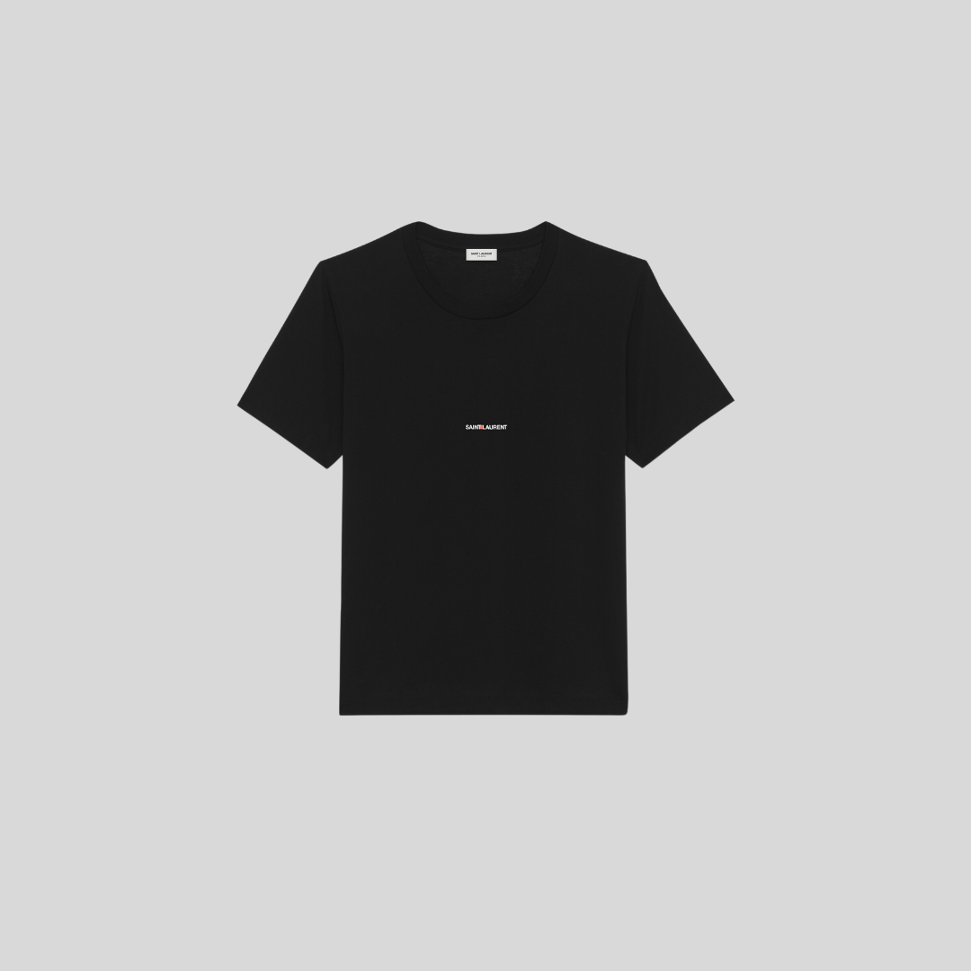 T shirt yves saint 2025 laurent logo