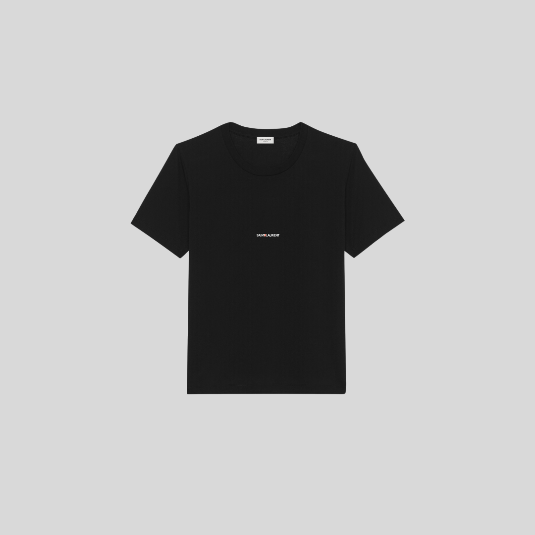 Yves Saint Laurent Black Classic Logo T-Shirt