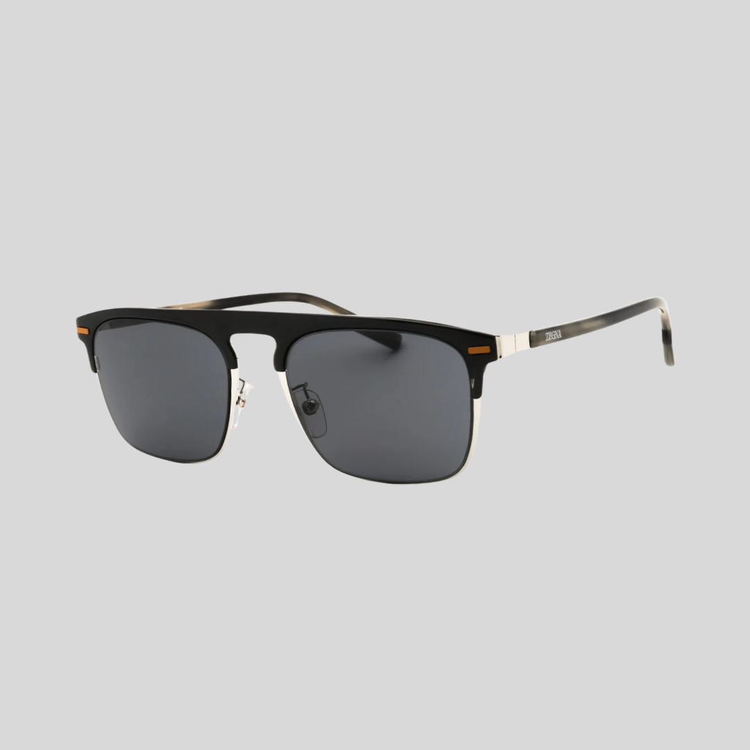 Zegna EZ0216-H Gray Metal Sunglasses