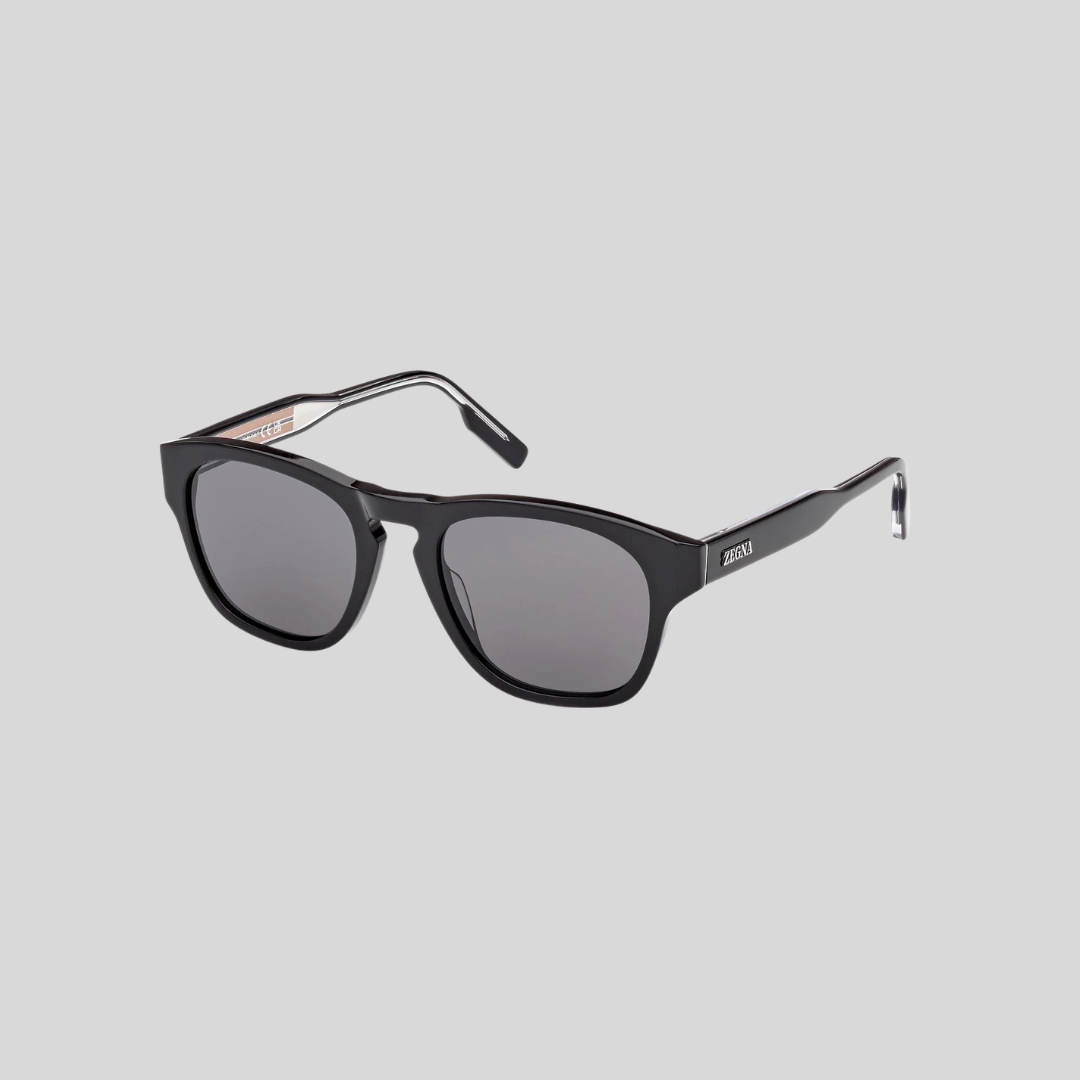 Zegna EZ0221 01A Black Sunglasses