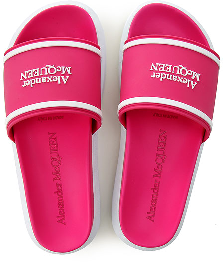 【Alexander McQueen】SANDAL◆787160W4K79 ICETIME LUXE: Alexander McQueen Slides - Shop Now